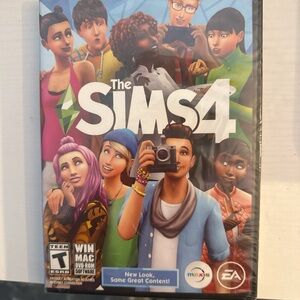 The Game The Sims 4 - Colorful Multicharacter Cover Art
